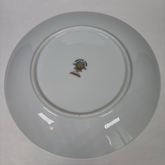 Noritake Edenrose 4 Salad Plates Gray/Pink/White Roses VTG - Picture 12 of 14